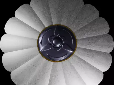 Foldout Shield Low-poly 3D model