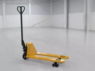 Hand pallet truck - real size Free 3D model