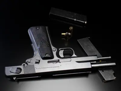 RADOM vis 35 Pistol  VR AR Low-poly 3D model