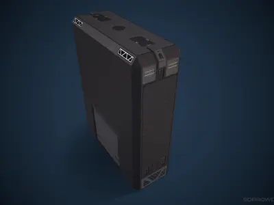Sci-fi Locker Low Poly Game Asset Low-poly 3D model