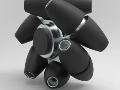 Mecanum wheel 3D model by 3DTechDesign