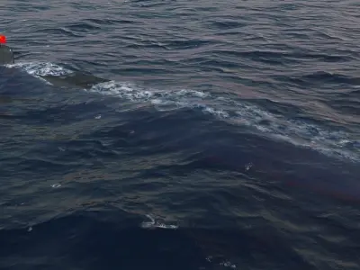 China 094 Submarine Free 3D model