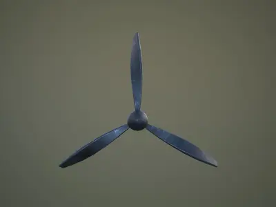 Propeller Low-Poly Low-poly 3D model
