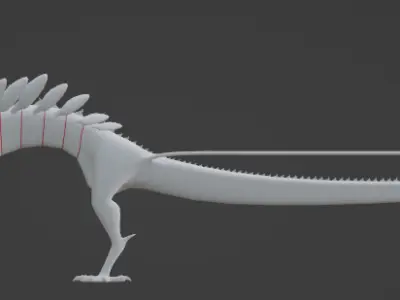 White Dragon 3D model