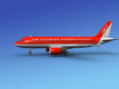 Airbus A320 Air Charter Intl 2 3D model