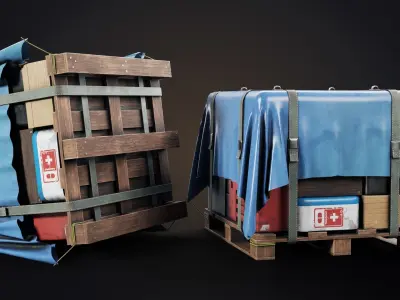 Big Air Drop Low-poly 3D model purchase