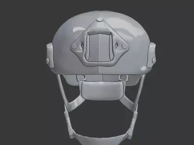 Military Style Helmet 3D Printable  3D print model