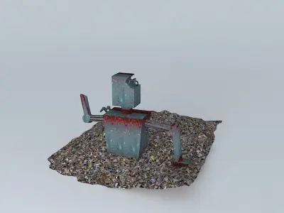 Dead Robot Free 3D model