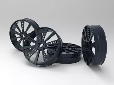 Aluminum Rim for Luxury Vehicles 3d printing ready 3D print model