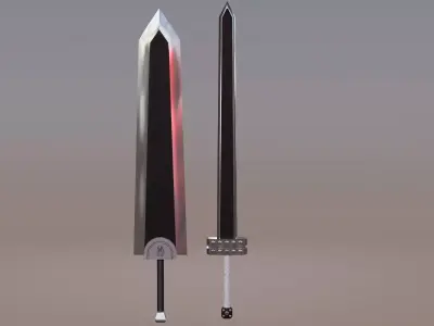 Berserk Golden Age and Godo Dragon Slayer Sword Pack 3D model