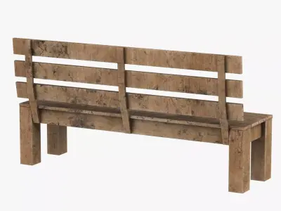 Park Bench 02 3D model
