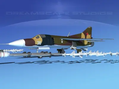 Mig 23 Flogger B V02 USSR 3D model