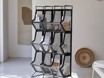 Cleo - Metal Bookshelf 3D model