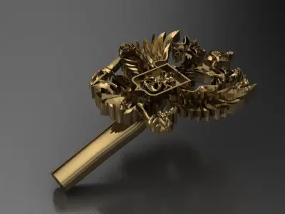 Gerb Russia 4 Russian Coat of arms 3D print model