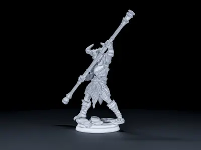 Dragon born warrior V5 3D print model