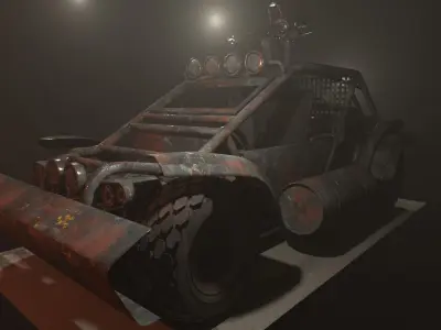 Apocalyptic buggy 3D model