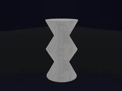 Marble Pedestal Decoration Table 3D model