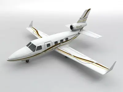 Piper Jet Aircraft Low-poly 3D model