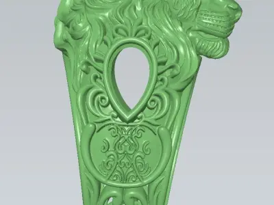 NEW LION RING 2 3D print model