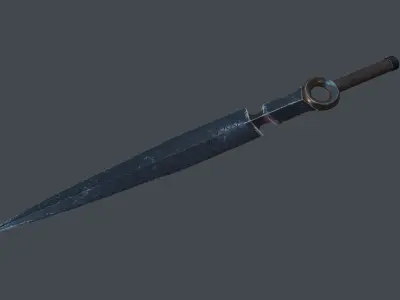 fantastic sword Low-poly 3D model purchase