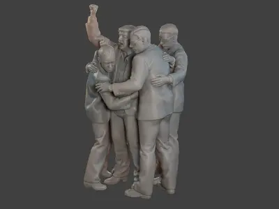 Donald Trump Survivor Group 3D print model