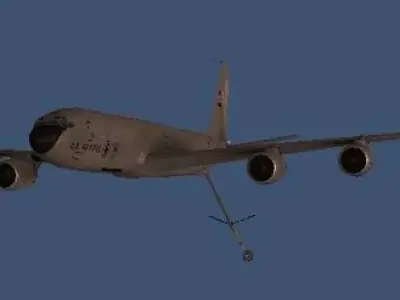 KC-135 bomber for gta san andreas Low-poly 3D model