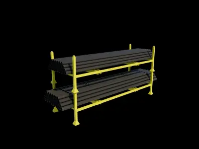  pipe rack 3D model