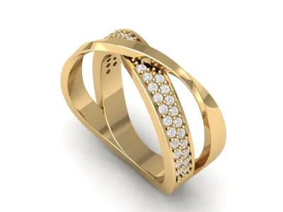 Wedding Ring 3D print model 65