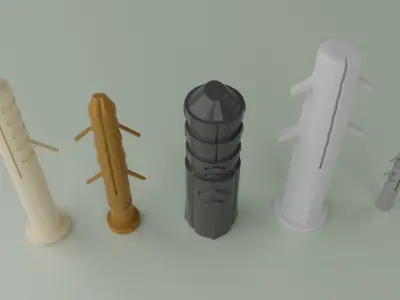 Plastic Plug Pack 3D model
