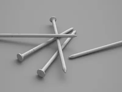 Game Ready Nails group of Free low-poly 3D model