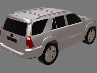 Fortuner Car Model Low-poly 3D model