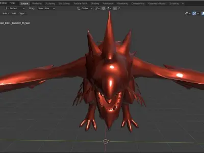 Best Dorgan For Your Game And Animation Low-poly 3D model