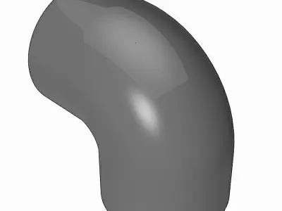 PVC Elbows 90 Degrees - Socket x BSP Female Free 3D model