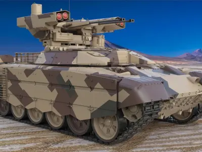 Tank Terminator BMPT 72 Desert 3D model