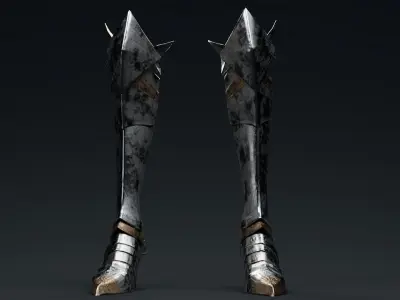  Female Knight Foot And Ankle LowPoly Low-poly 3D model