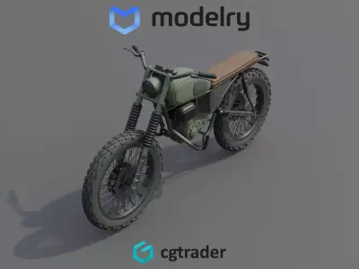 Motorcycle 3D model 9