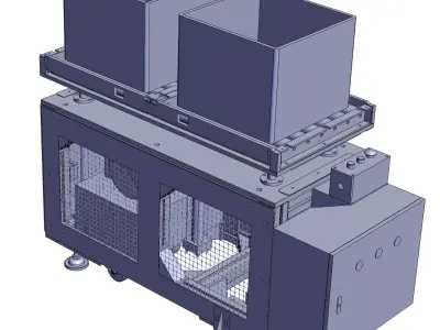 Automatic hydraulic jacking machine 3D model