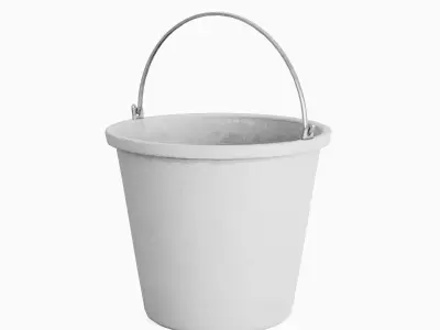 Industrial Bucket 01  Low-poly 3D model