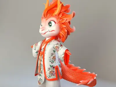 Little Dragons  3D model purchase