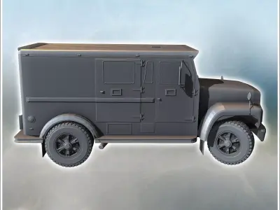 Modern police vehicle incl Chevrolet Tahoe and Dodge Charger 6 - 3D print model