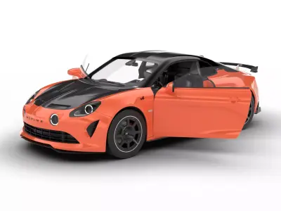 Alpine A110 R 2023 HQ 3d model 3D model