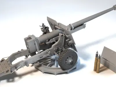  Ordnance QF 17-25 pounder antitank gun Pheasant 