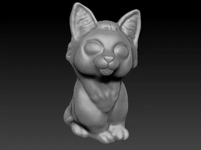 Cat Statue 3D model buy