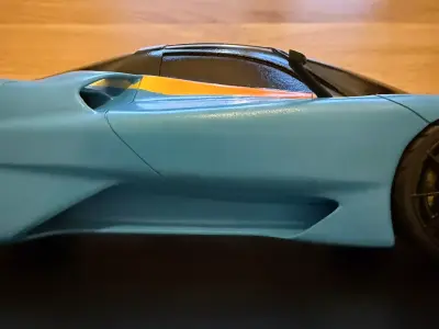 SSC Tuatara with Striker Aggressor body kit 1-18 scale model kit 3D print model