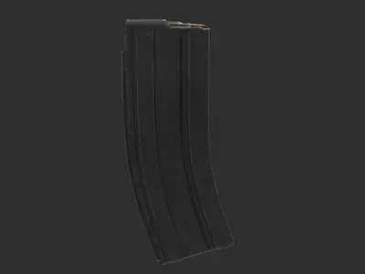 AR MAG Assault Rifle M4 M16 AR15 556 45 STANAG 30 rounds Ammo Low-poly 3D model
