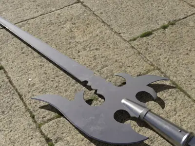 German Lutel Halberd Low-poly 3D model