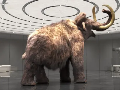  Mammoth Adult Fur Rigged 