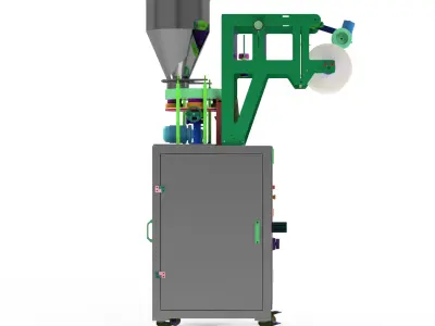 Advanced 3D Modeling for Compact Quantitative Packaging Machines 3D model