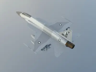 JF-17 Thunder Low-poly 3D model