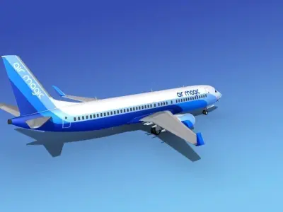 Boeing 737-800 Air Magic 3D model